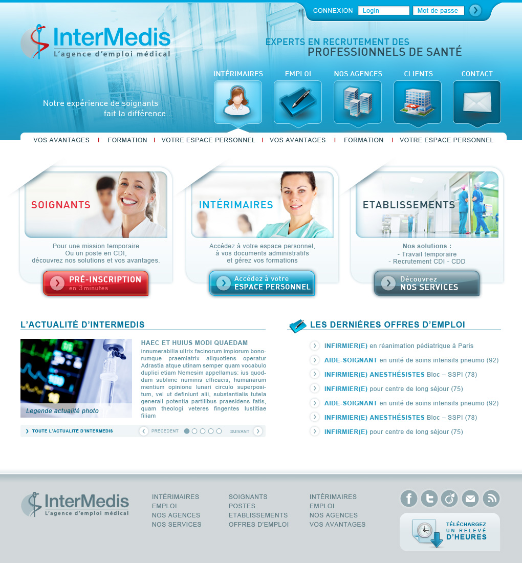 Interface graphique Intermedis